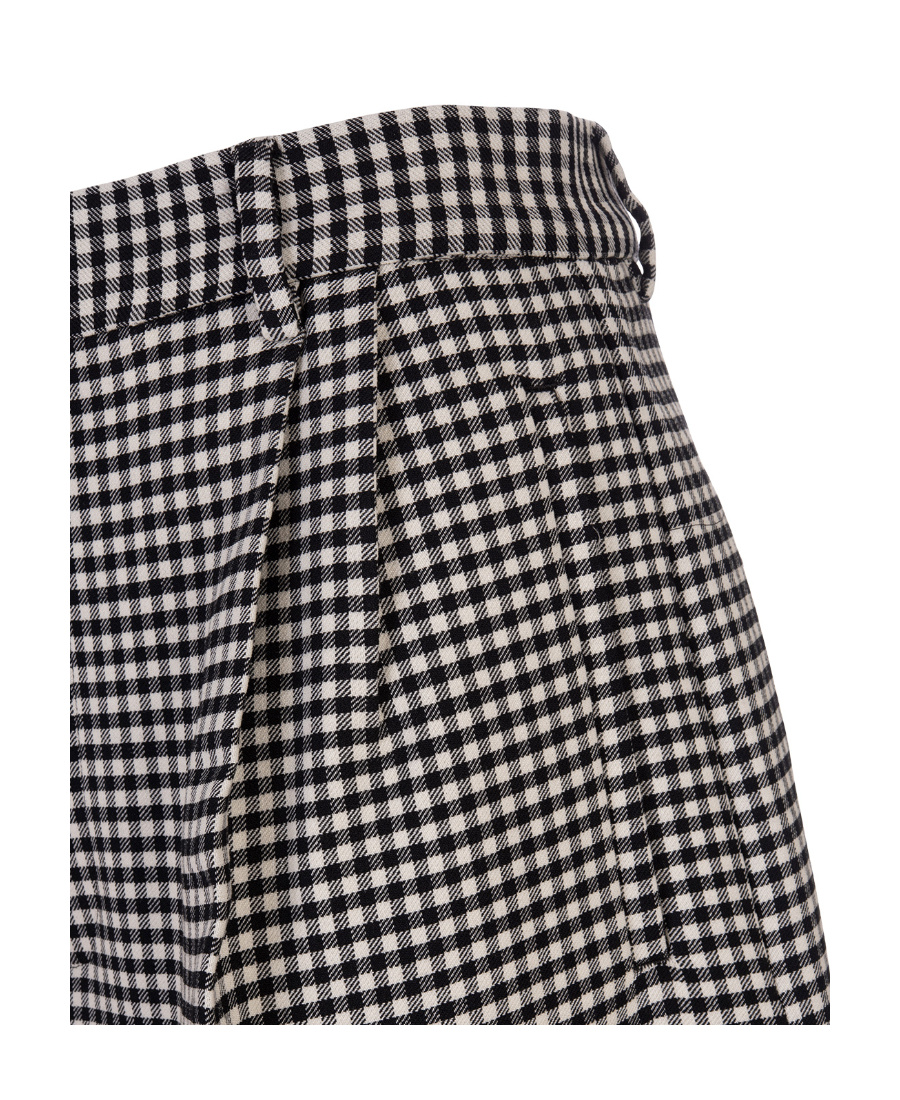 Marni Double-faced Houndstooth Wool Bermuda Shorts In Gray
