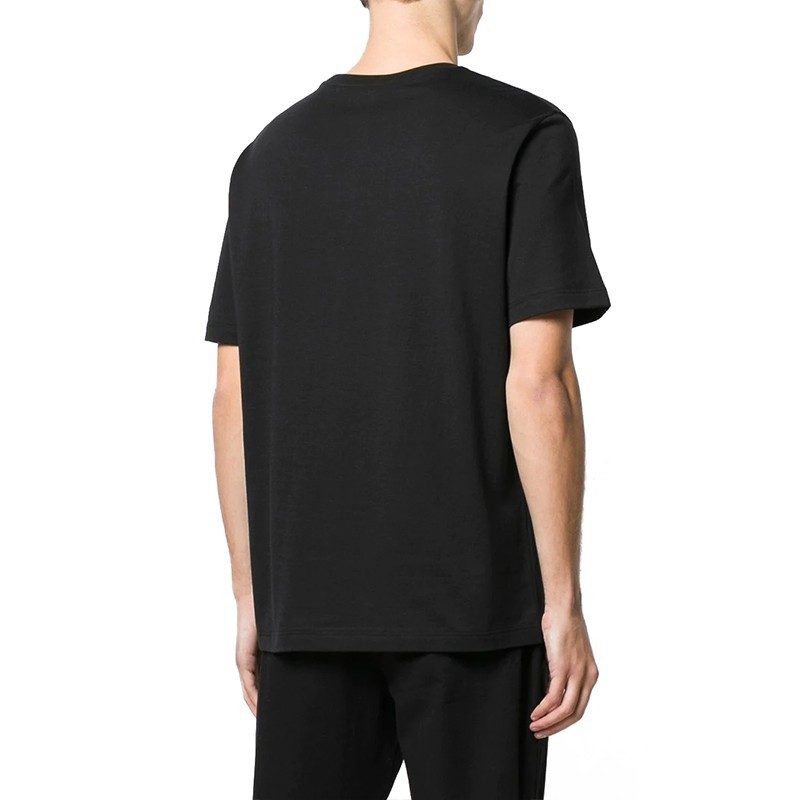 Mcm Letter Printed Pattern T-shirt In Black