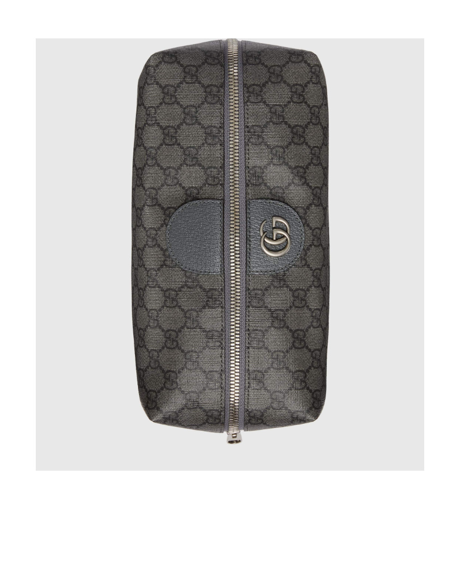 Gucci Medium Ophidia Interlocking Gg Pattern Washbag In Gray