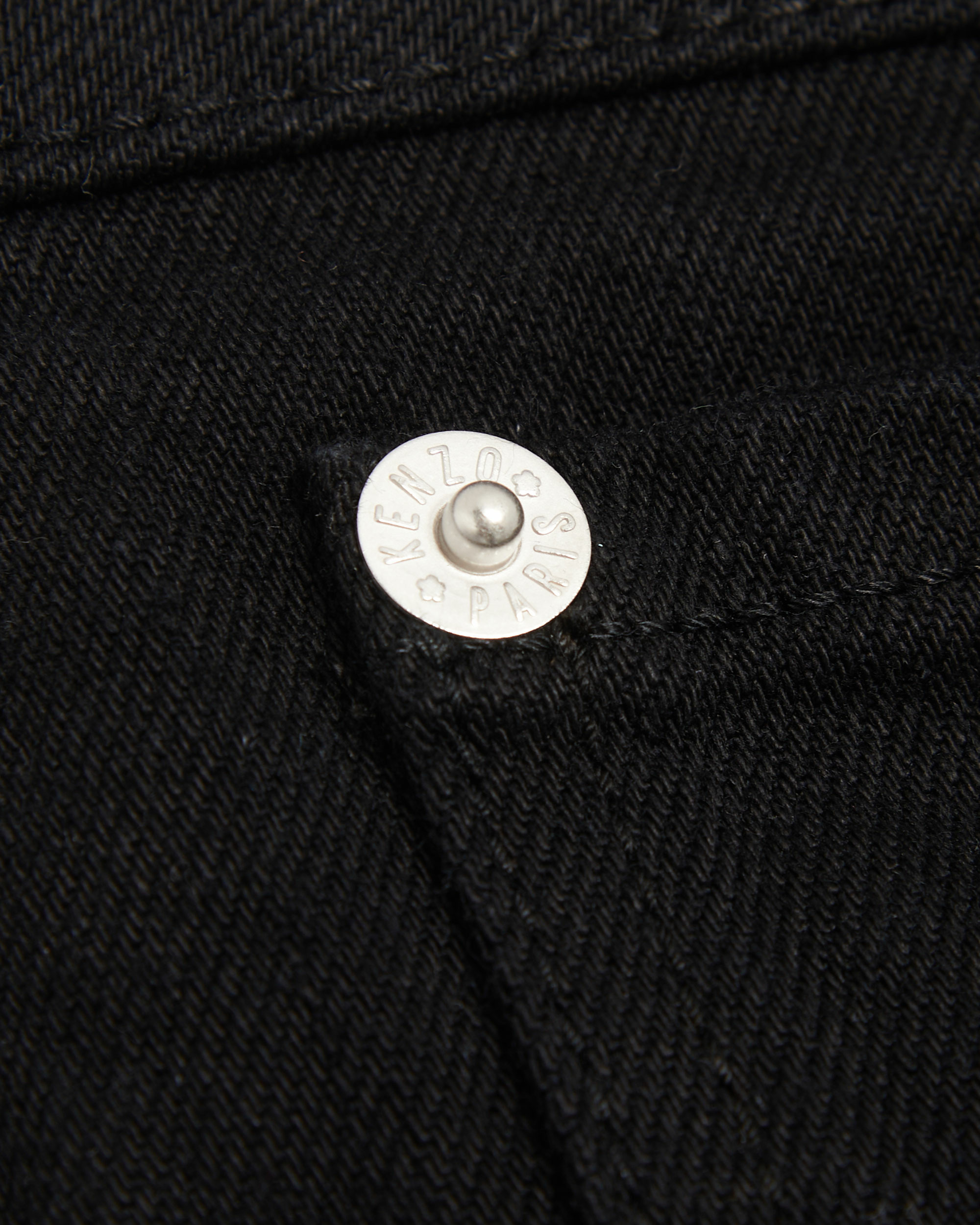 Kenzo Drawn Varsity Straight-leg Jeans In Black
