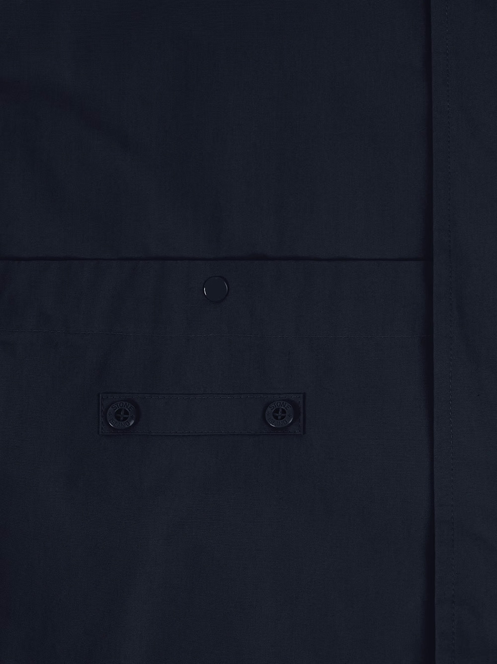 Stone Island Blazer With Natural Weather Barrier And Two-way Zip In Navy Blue