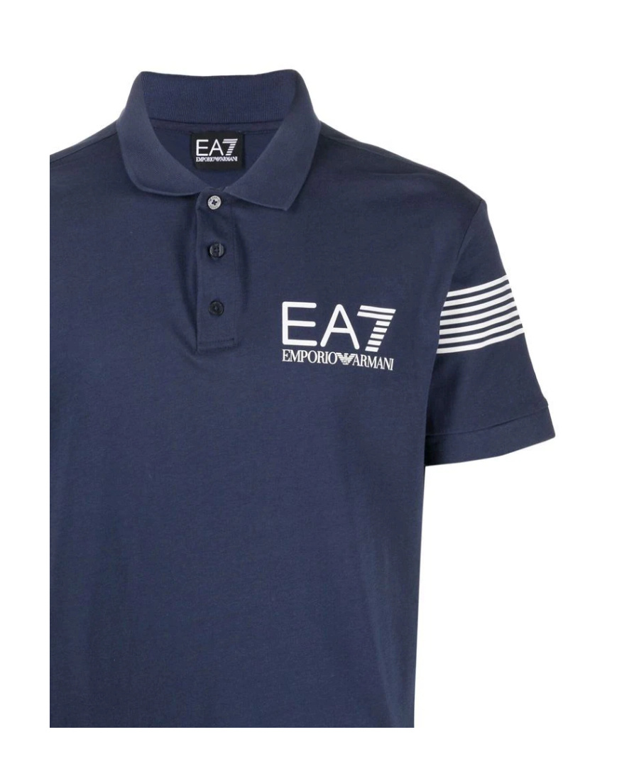 EMPORIO ARMANI LOGO-PRINT COTTON POLO SHIRT