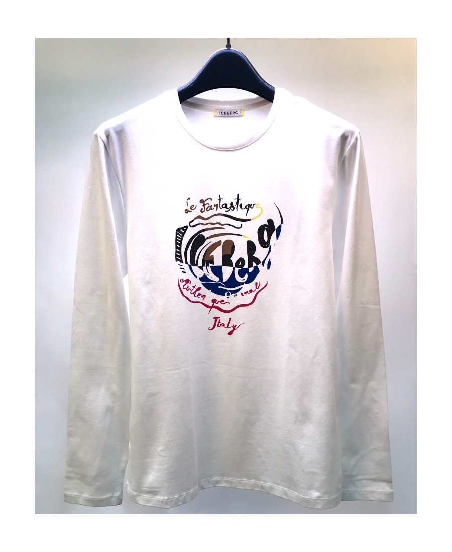 ICEBERG ROUND COLLAR AND LONG-SLEEVED T-SHIRT