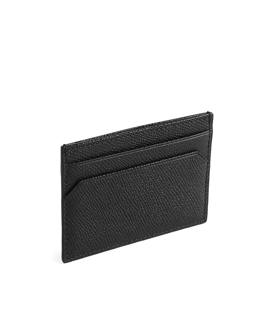 Bally Black Leather Card Holder In Black