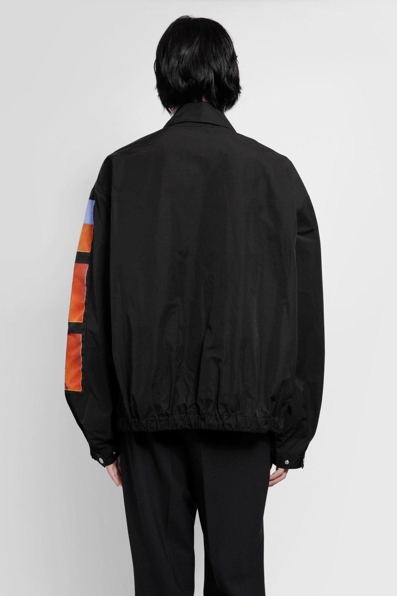 Dries Van Noten Black Patch Casual Jacket In Black