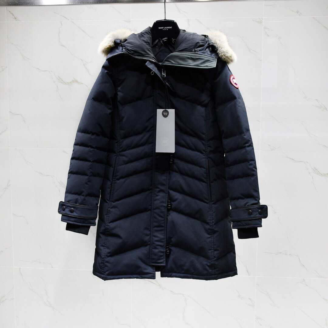 Canada Goose Mystique Parka Coat In Black