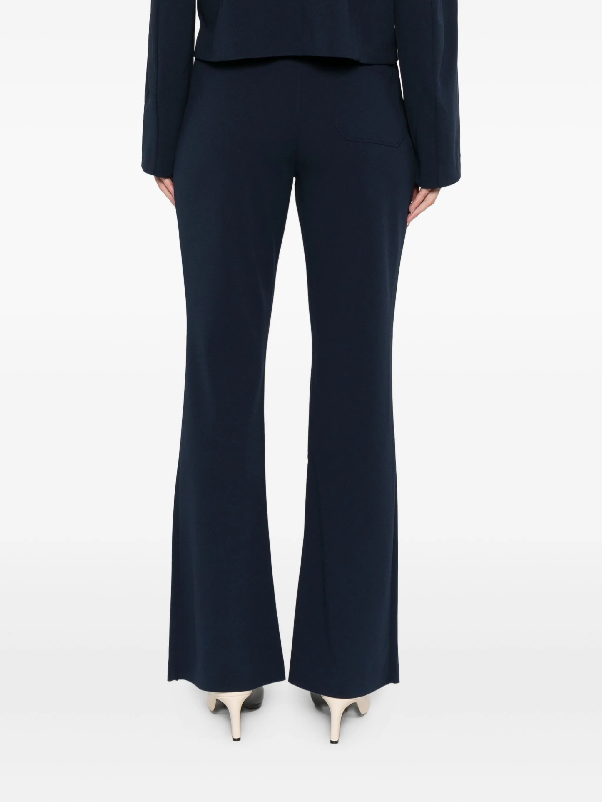 Calvin Klein Straight Pant Flared Leg In Blue