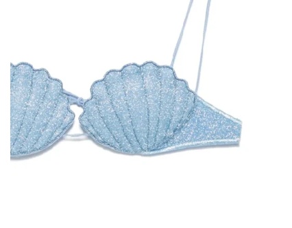 Oseree Shell Bikini In Blue