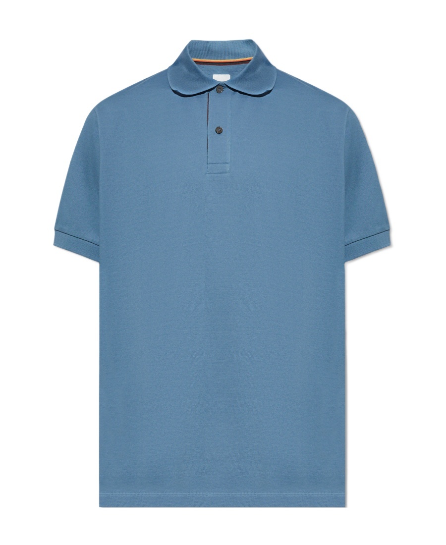 PAUL SMITH 'ARTIST STRIPE' COTTON POLO SHIRT