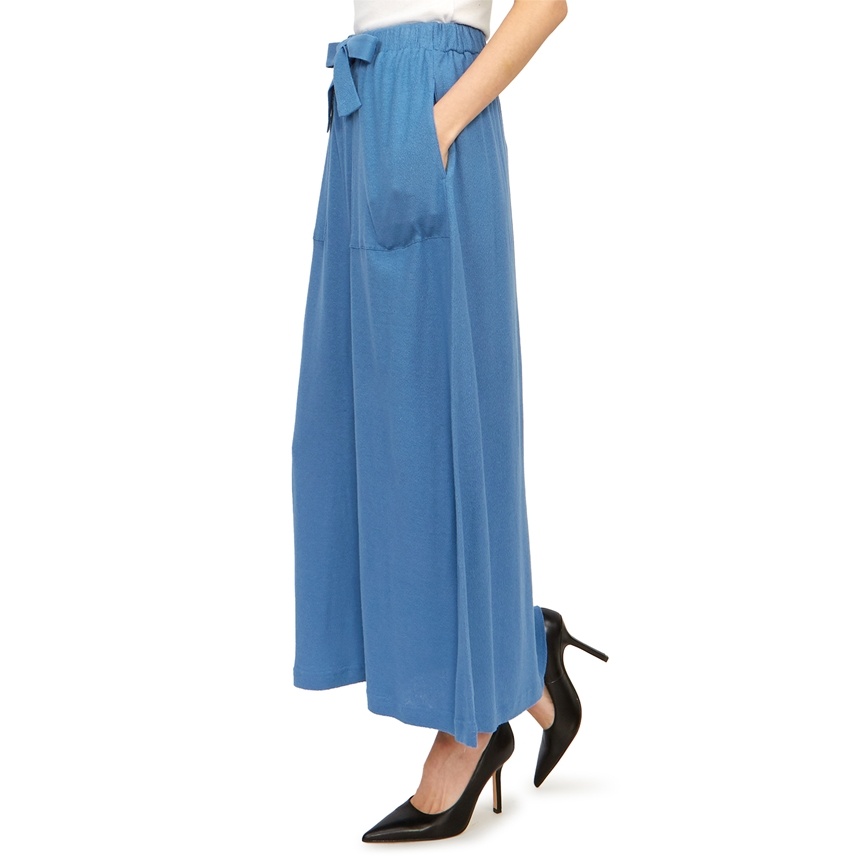 Max Mara Logo Skirt In Blue