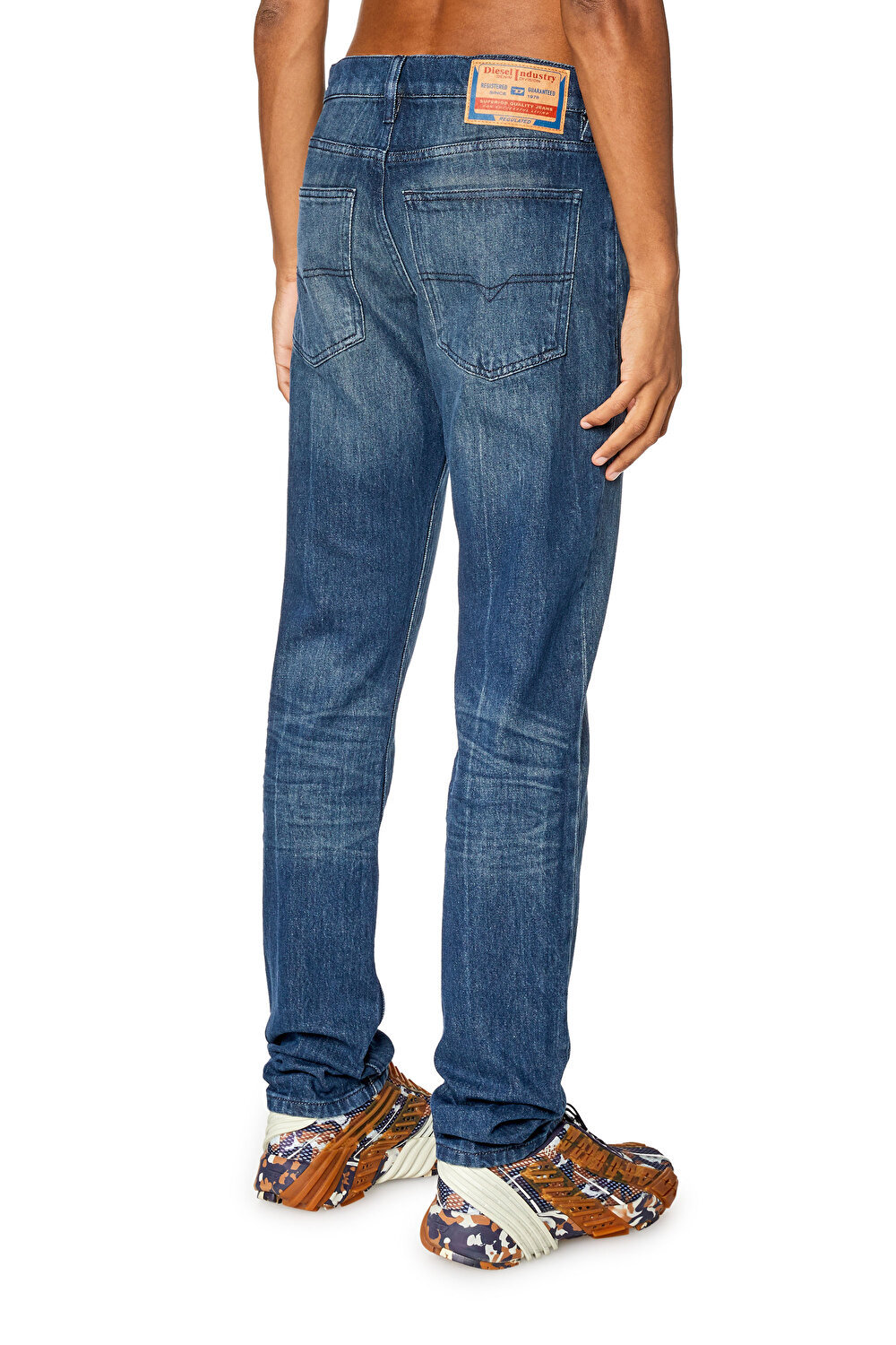Diesel Straight Jeans Pants In Blue