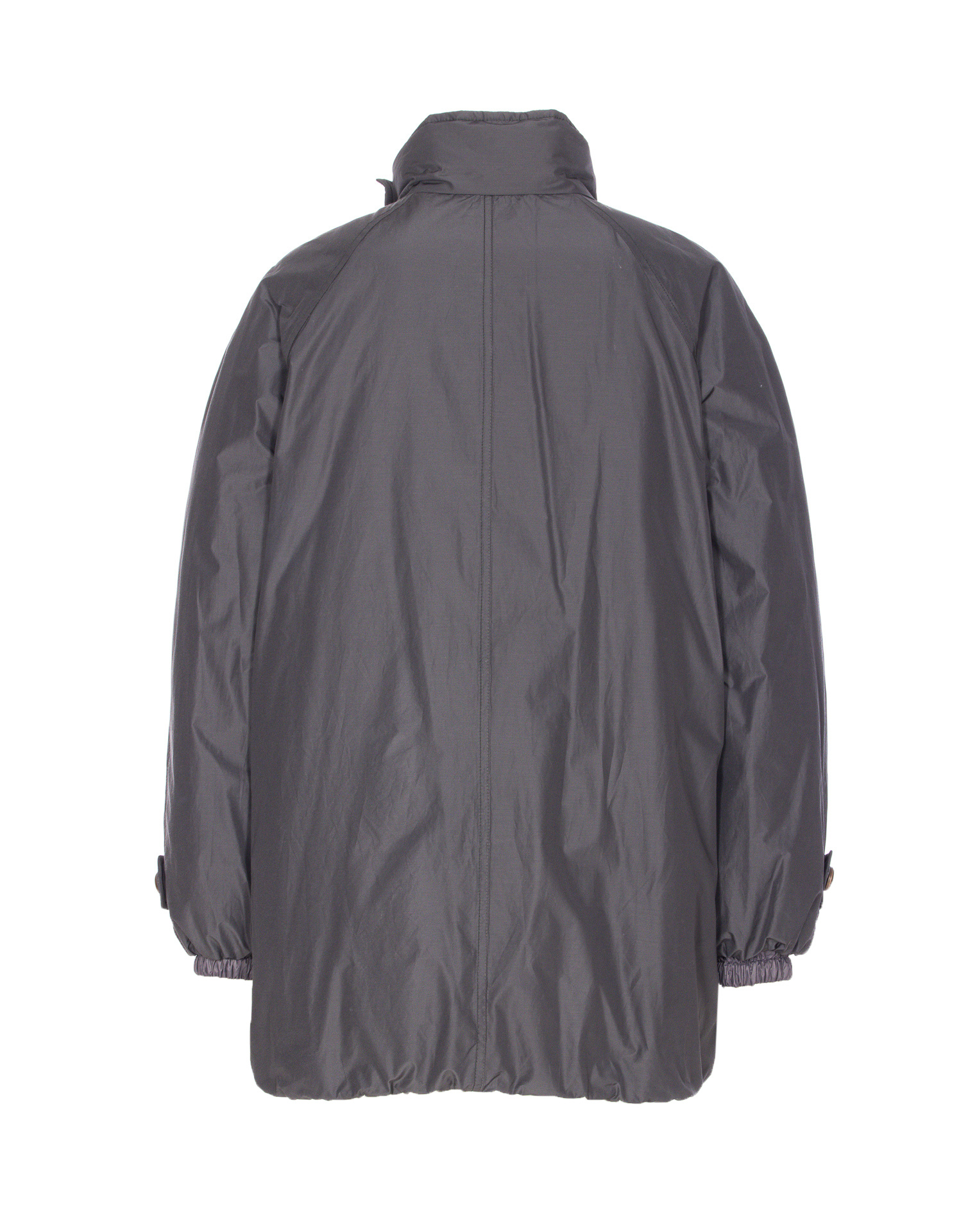 Brunello Cucinelli Double-breasted High Neck Down Jacket In Black