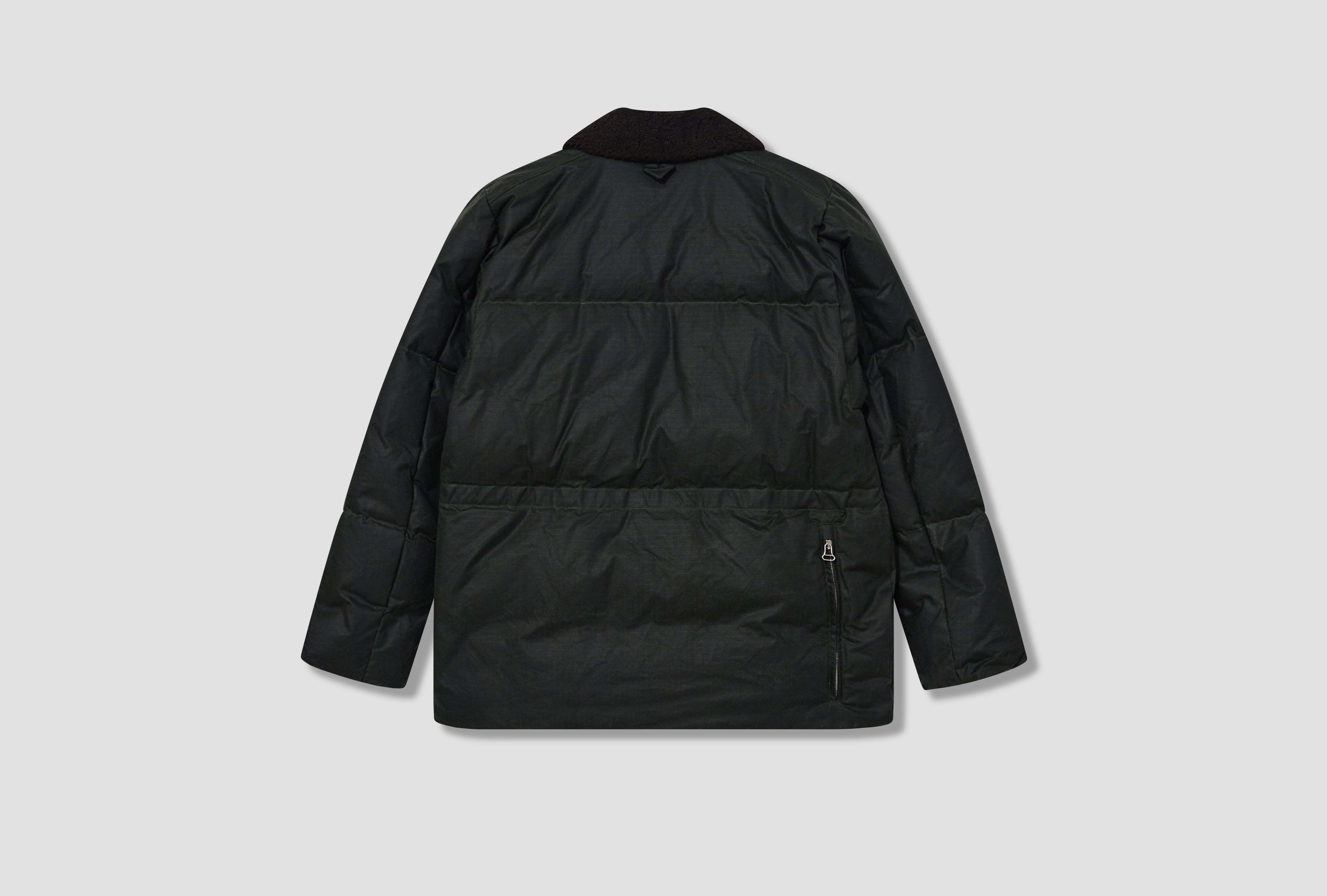 Drake's London Long-sleeved Cotton Jacket In Green