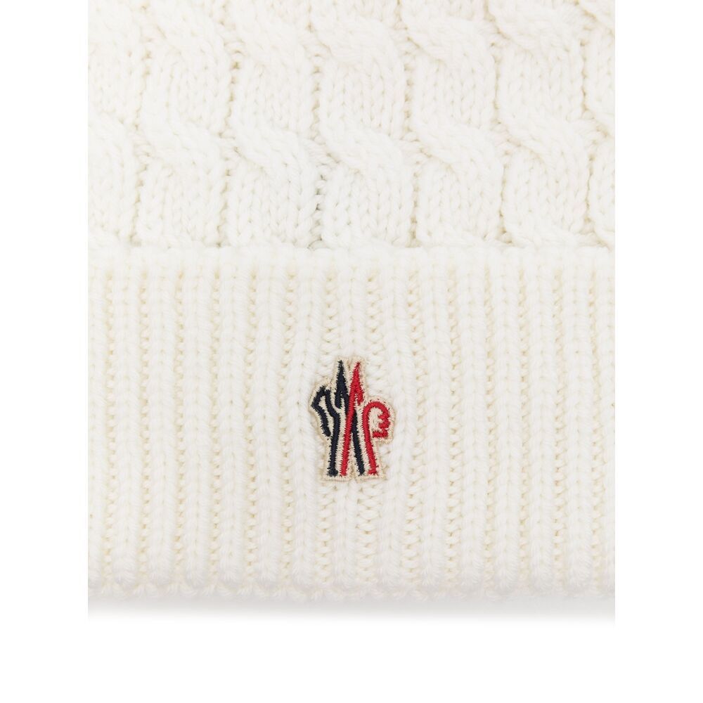 Moncler Cuffed Wool Hat In White