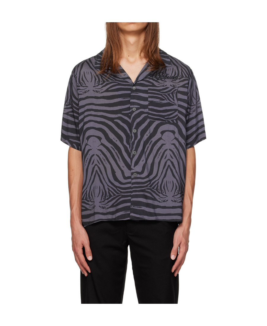 Rhude Printed Shirt In Black