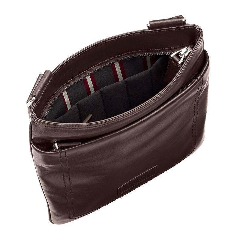 Bally Logo Shoulder Bag In Brown