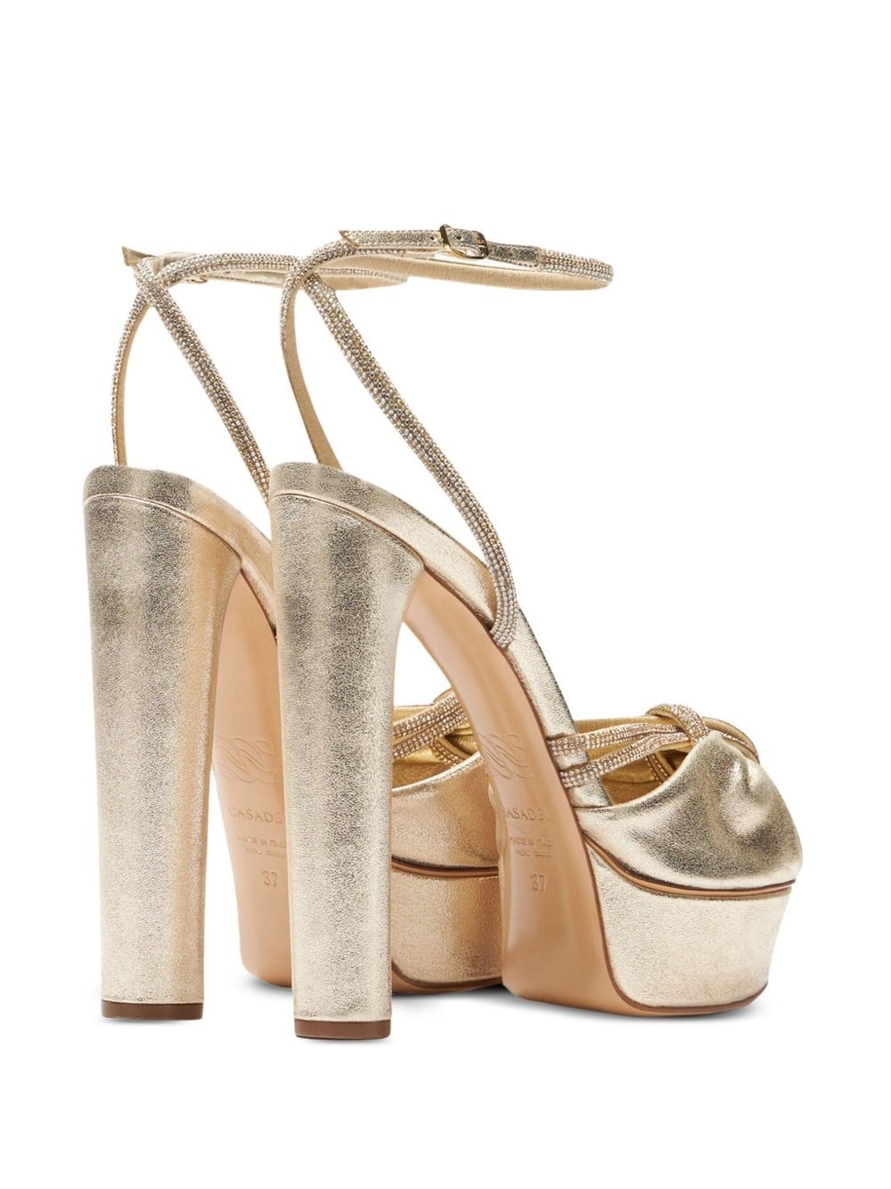 Casadei 140mm Taylor Flora Wonder Sandals In Brown
