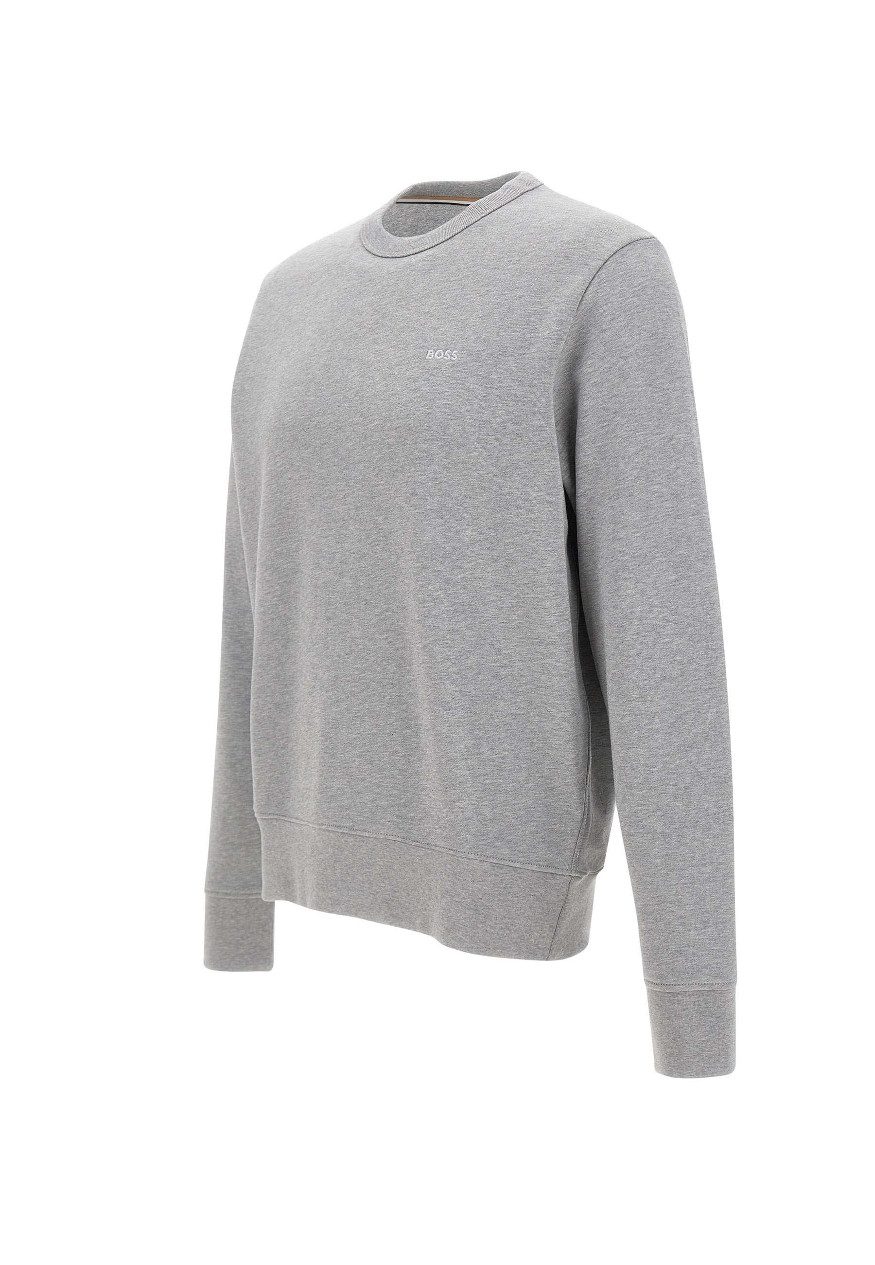 Hugo Boss Long Sleeve Sweatshirt In Gray