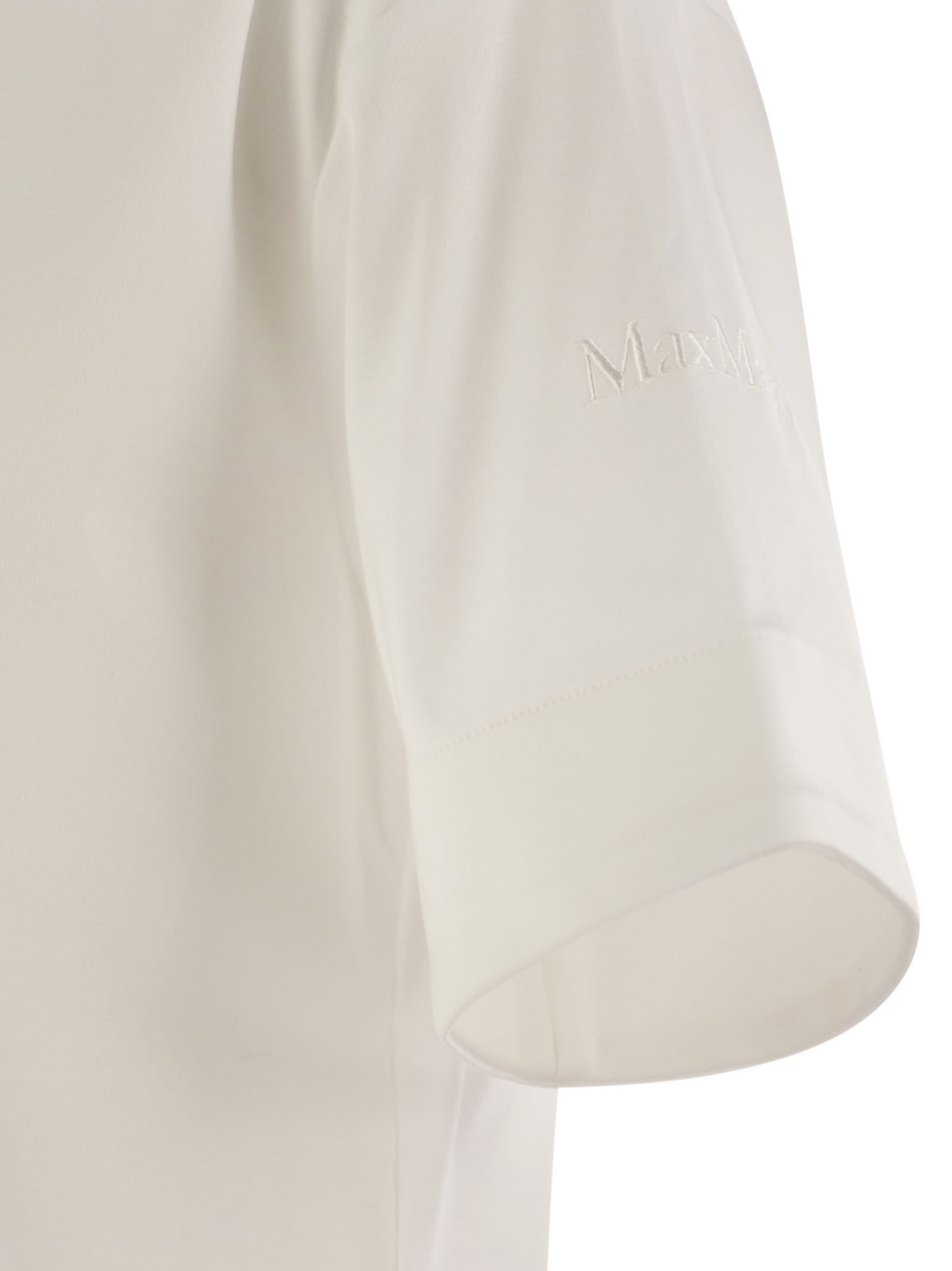 Max Mara Short-sleeved T-shirt In White