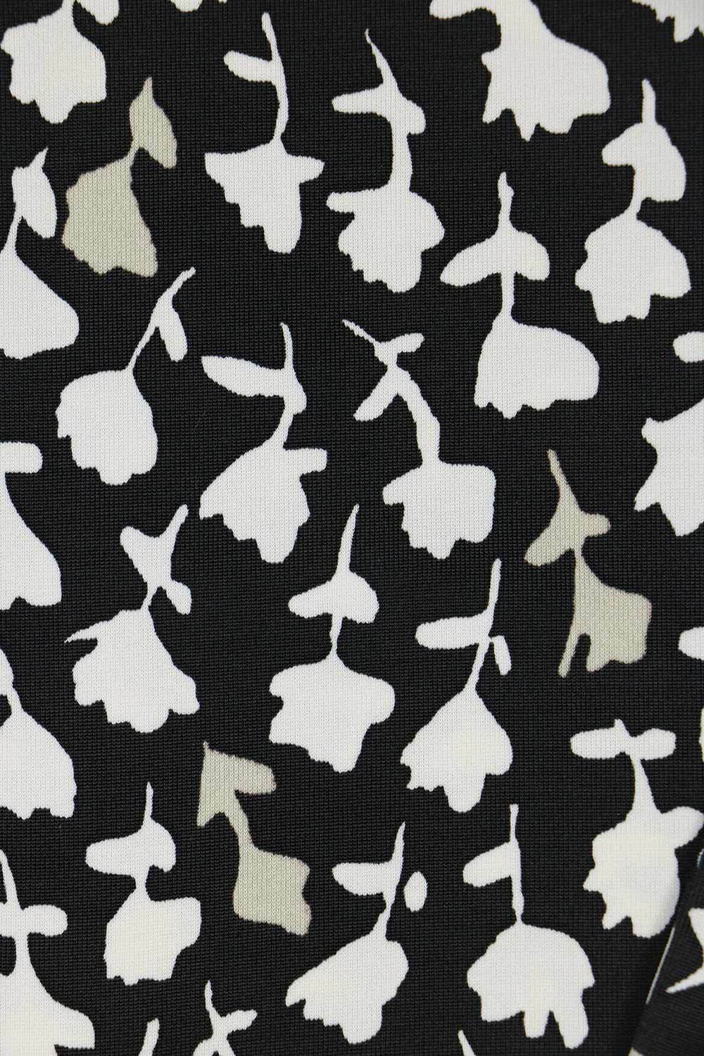 Max Mara Print Short Sleeve T-shirt In Black