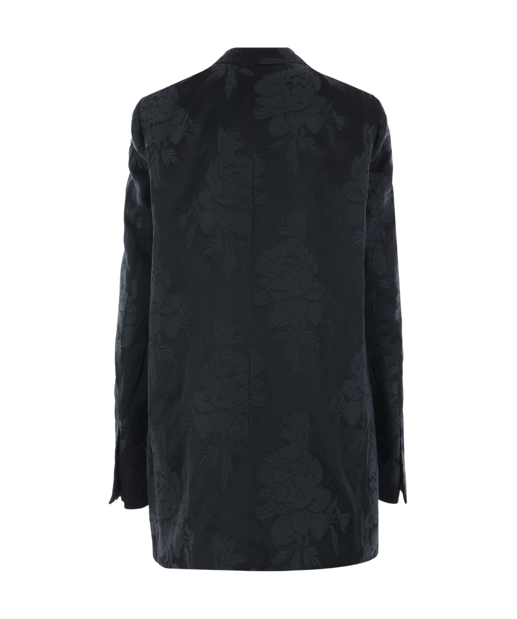 Dries Van Noten Blink Double-breasted Jacket In Jacquard In Dark Green