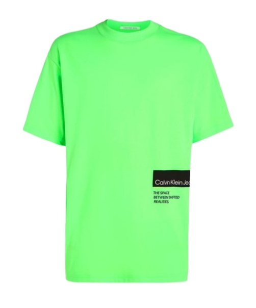 Calvin Klein Jeans Est.1978 Hyper Real Logo-print T-shirt In Green