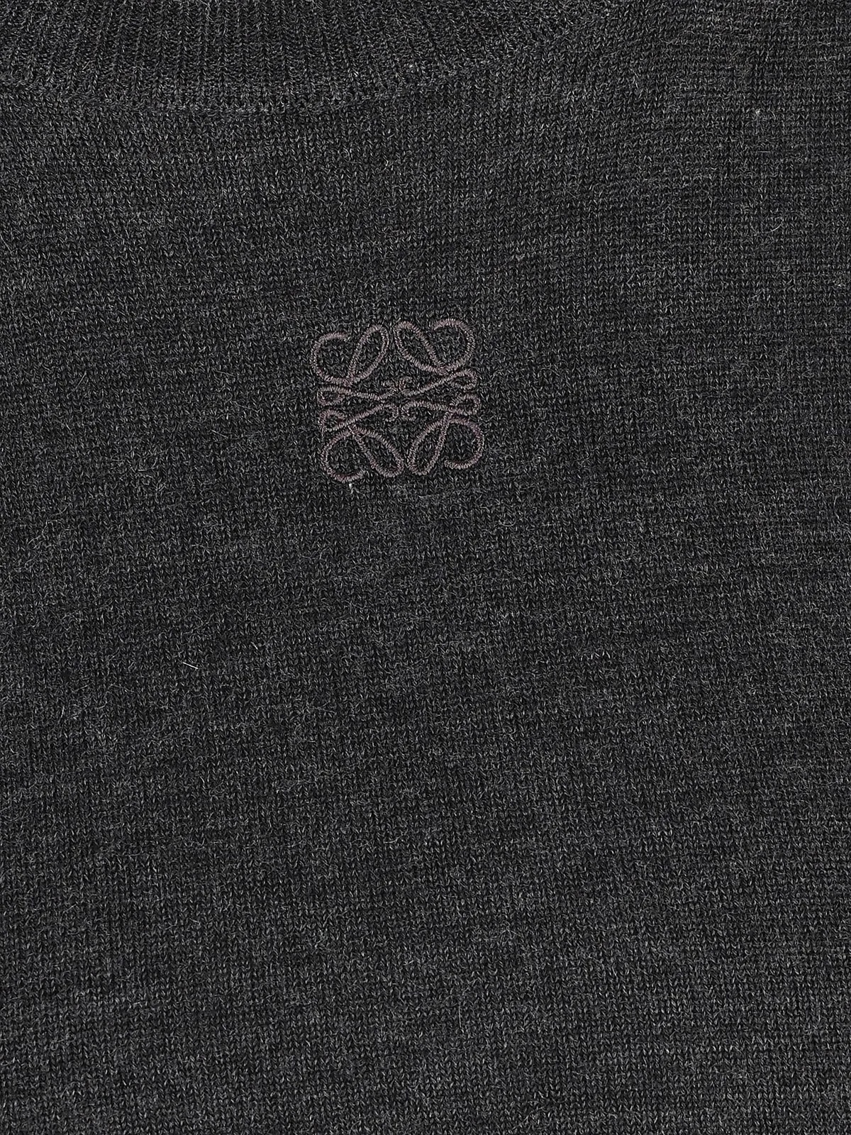 Loewe Draped Sweater In Cashmere And Silk In Black