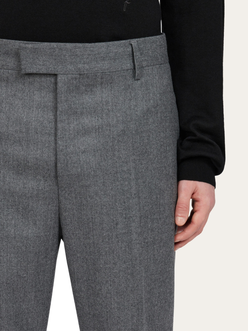 Ferragamo Tailored Trouser In Gray