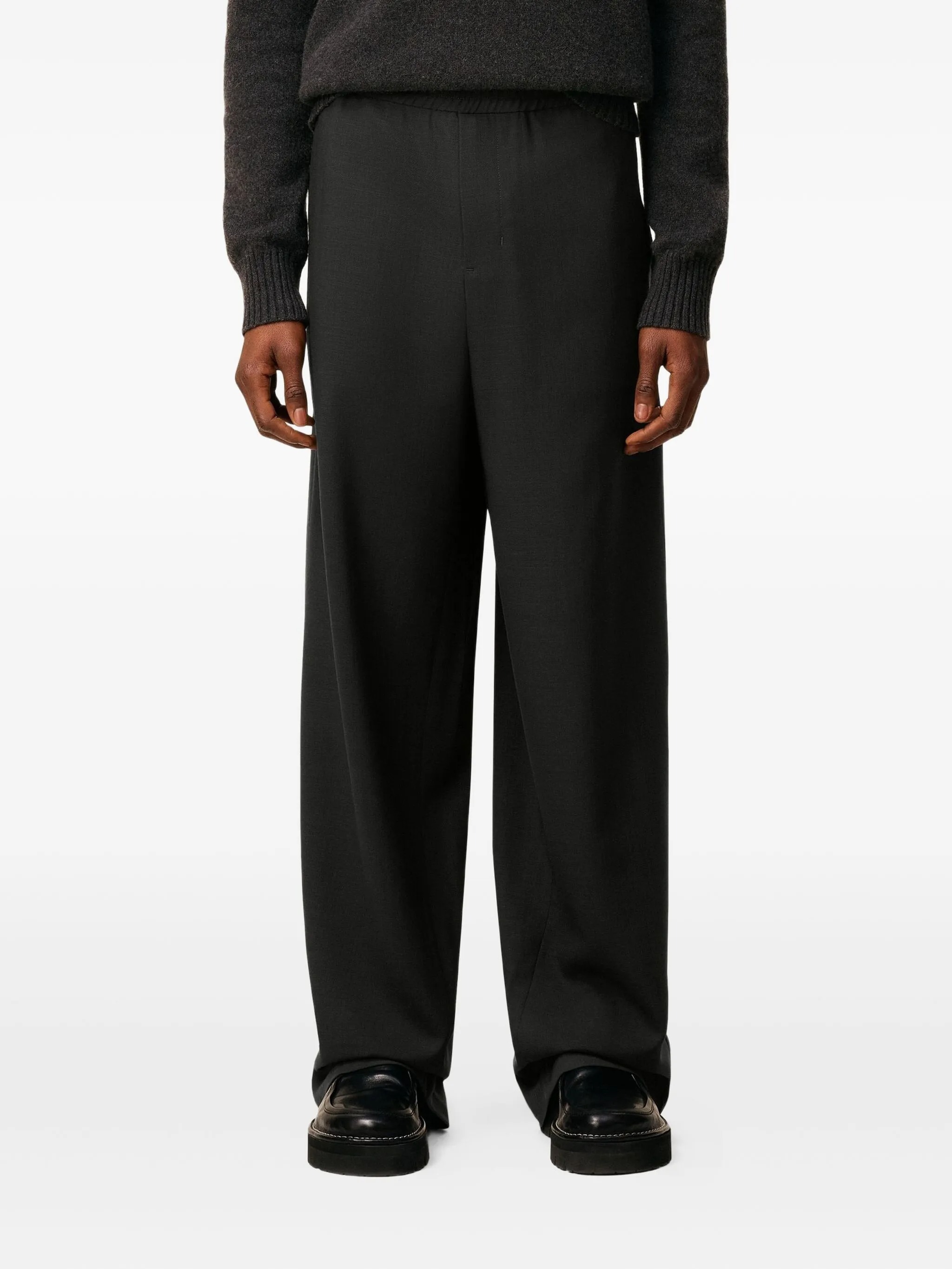 Ami Alexandre Mattiussi Ami Paris Trousers Elasticated Clothing In Black