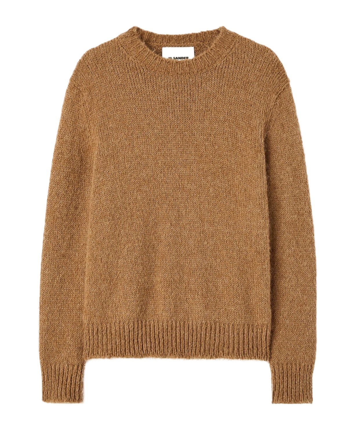 Jil Sander Crew-neck Wool Jumper In Brown