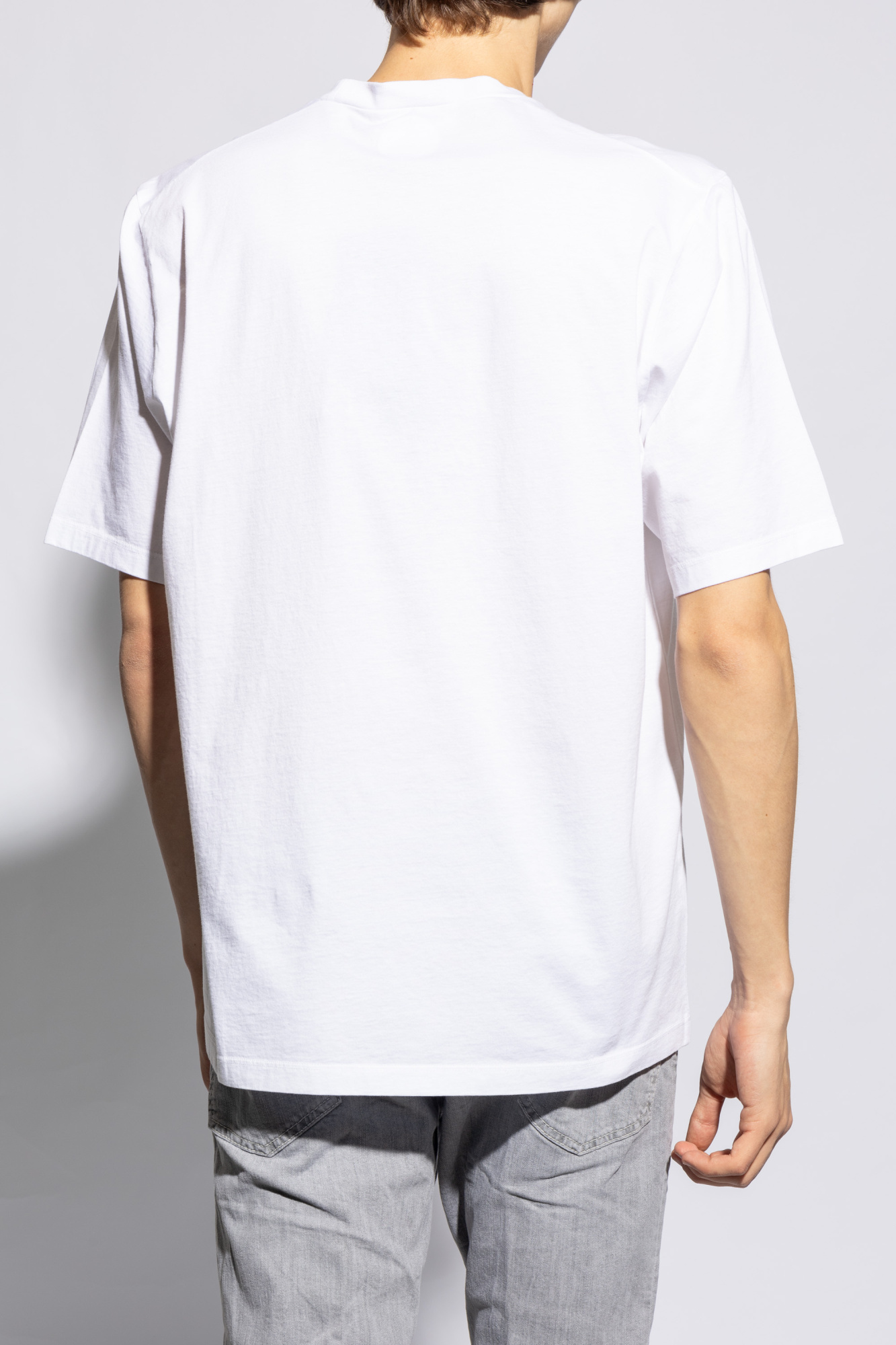 Dsquared2 Mens White Horror Lodge Graphic-print Relaxed-fit Cotton-jersey T-shirt In White