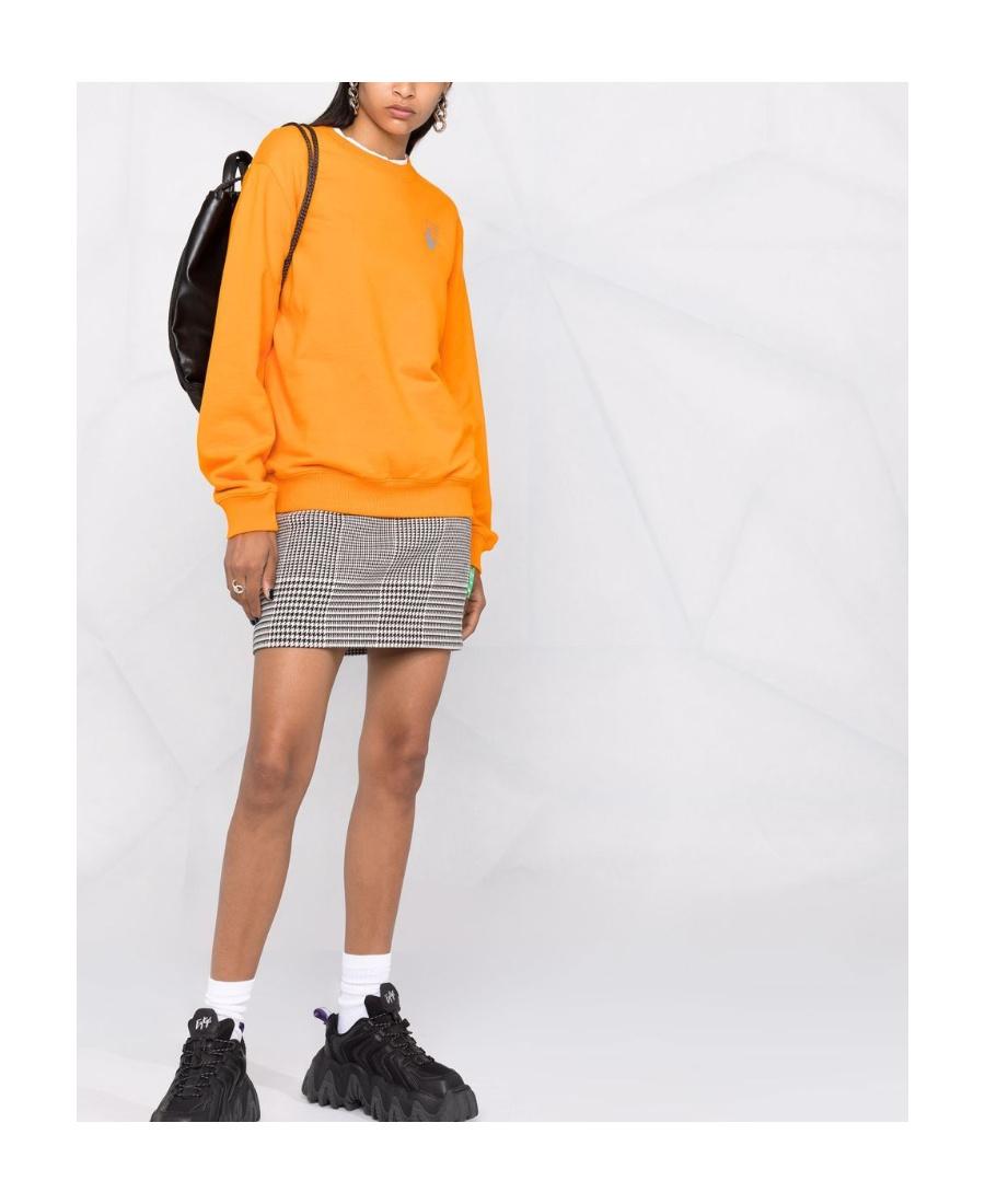 Off-white Arrow-print Logo Sweatshirt In Orange