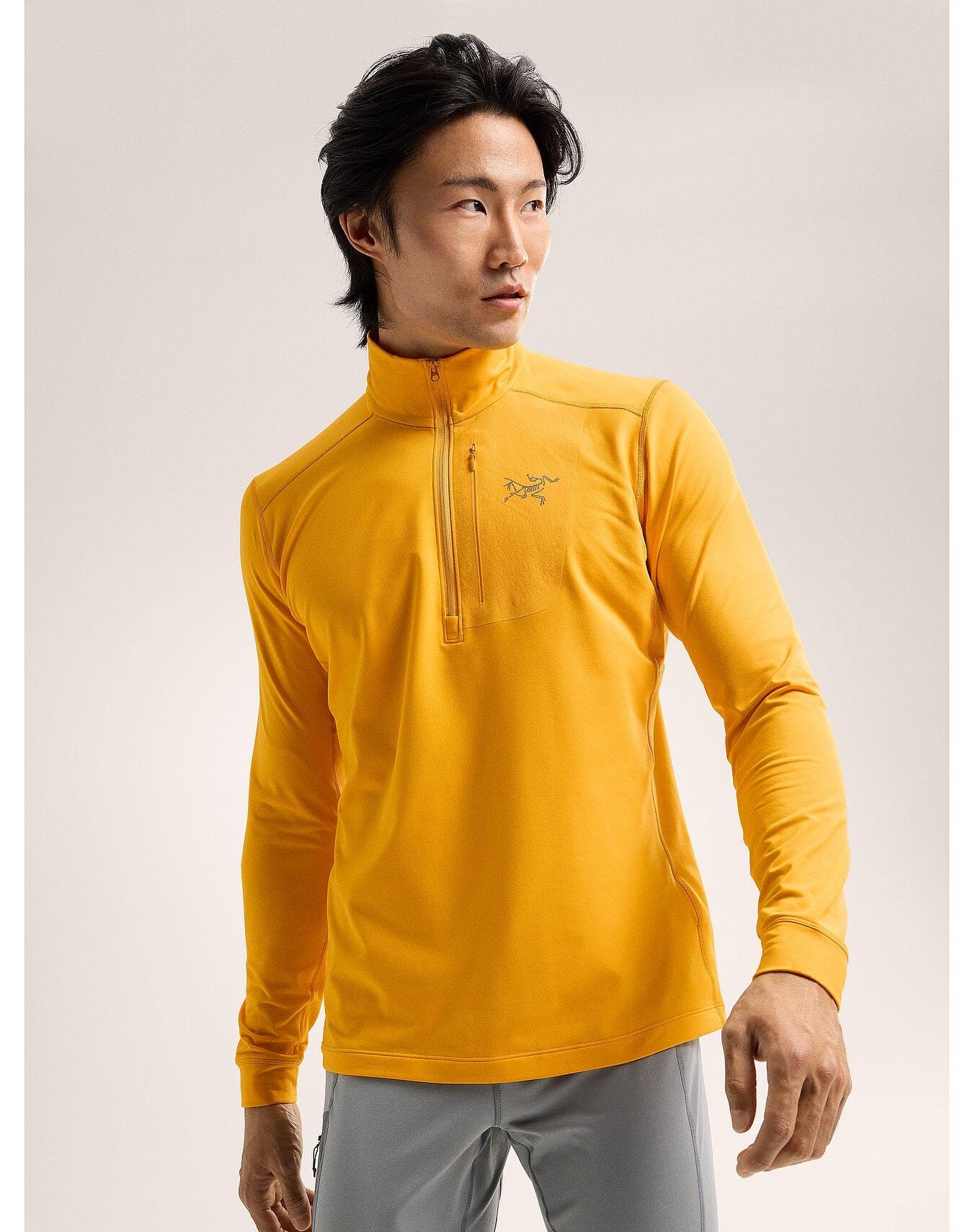 Arc'teryx Zipper Collar Sweatshirt In Yellow