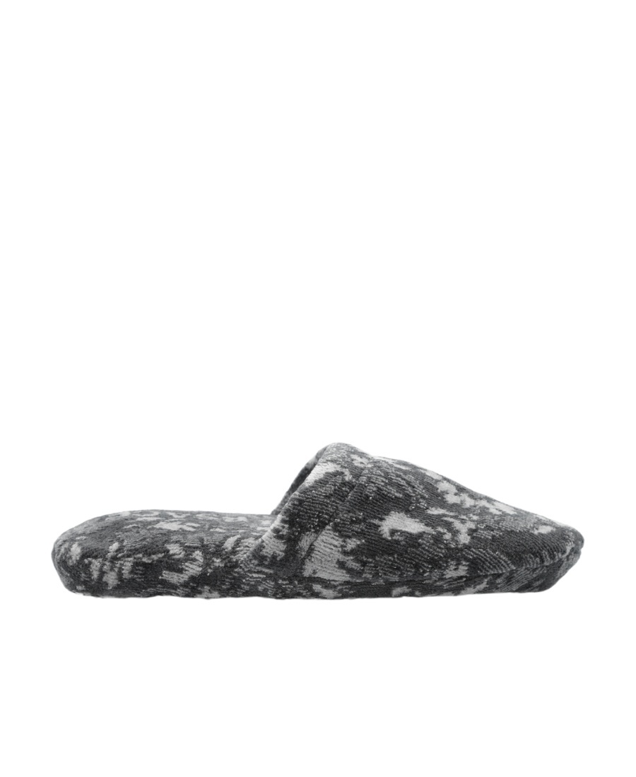 Versace Jacquard Cotton-blend Slippers In Black