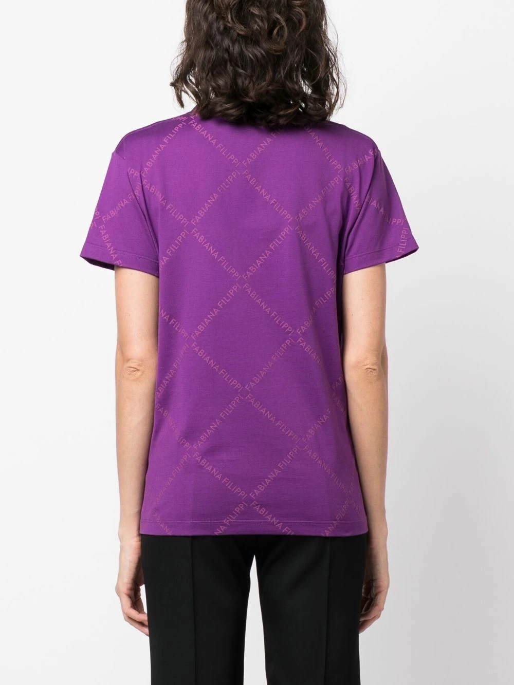 Shop Fabiana Filippi Short-sleeved T-shirt In Purple