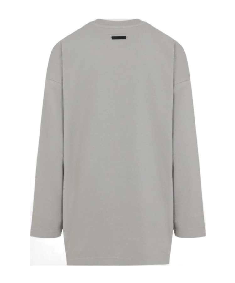Fear Of God Dove Grey Cotton Eternal Long Sleeve Tee In Gray