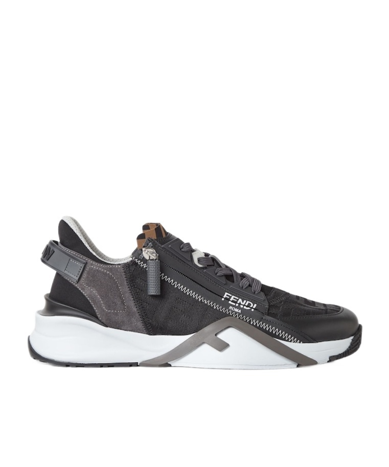 Fendi Men Flusso Di Scarpe Da Ginnastica In Brown