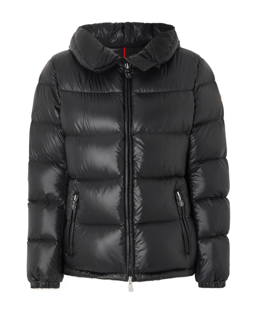 Moncler Douro Hooded Down Jacket In Black