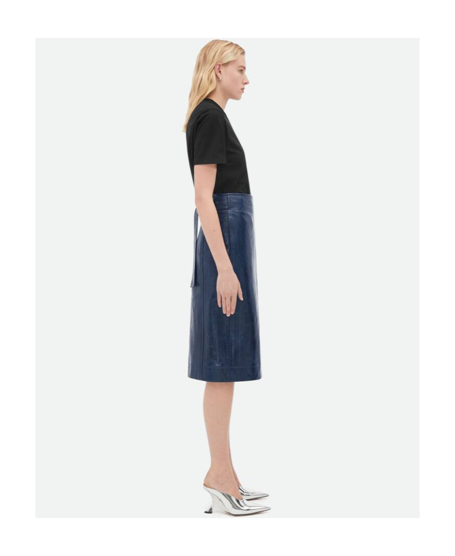 Bottega Veneta Medium Length Skirt In Blue