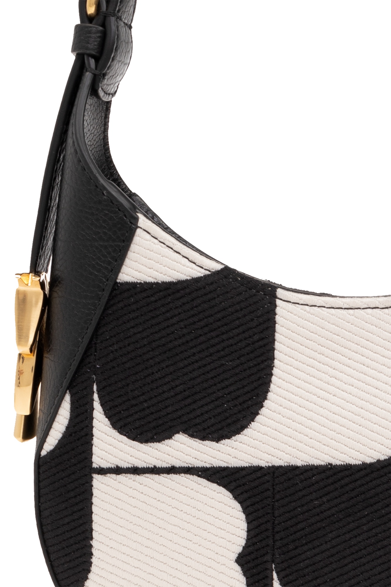 Burberry Small Chess Shoulder Bag In Black
