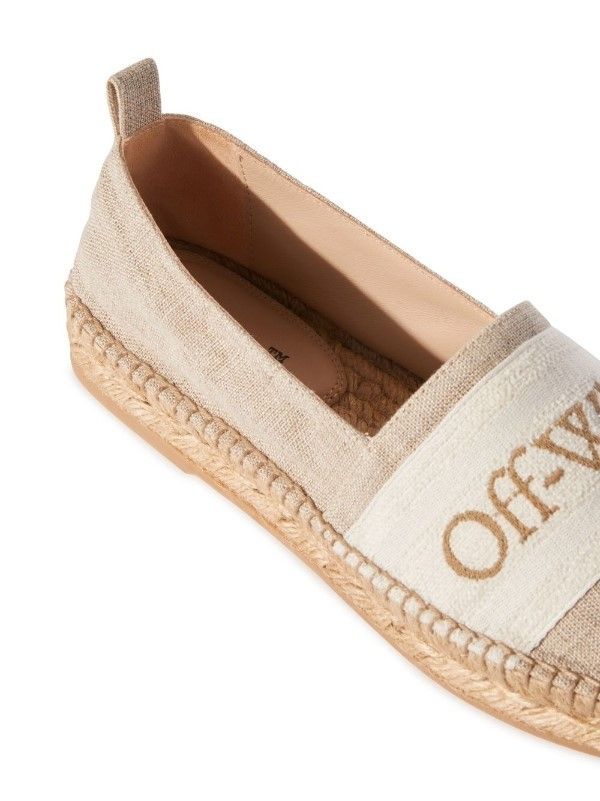 OFF-WHITE BOOKISH CANVAS ESPADRILLES 