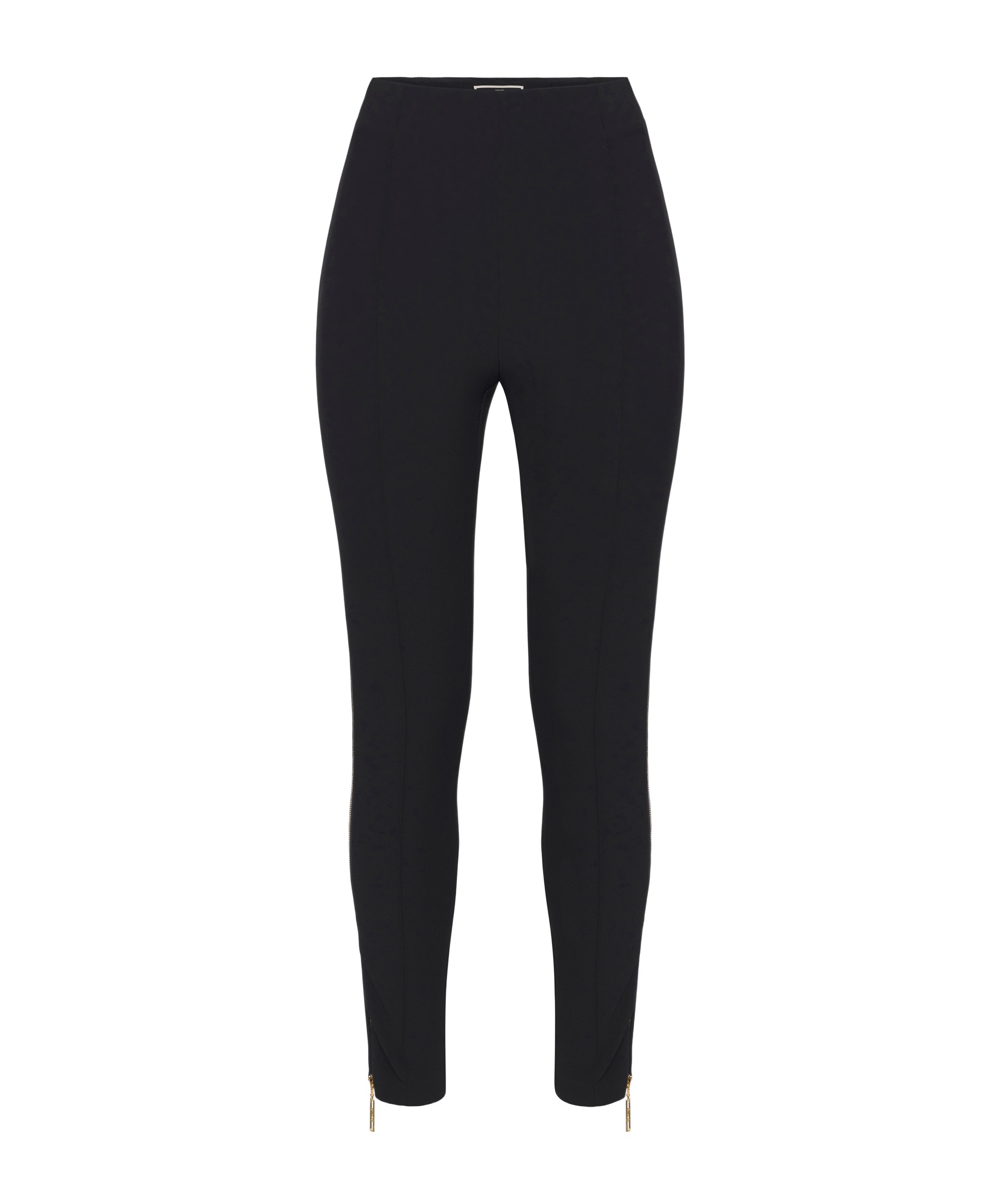 Elisabetta Franchi Side-zip Skinny Trousers In Black