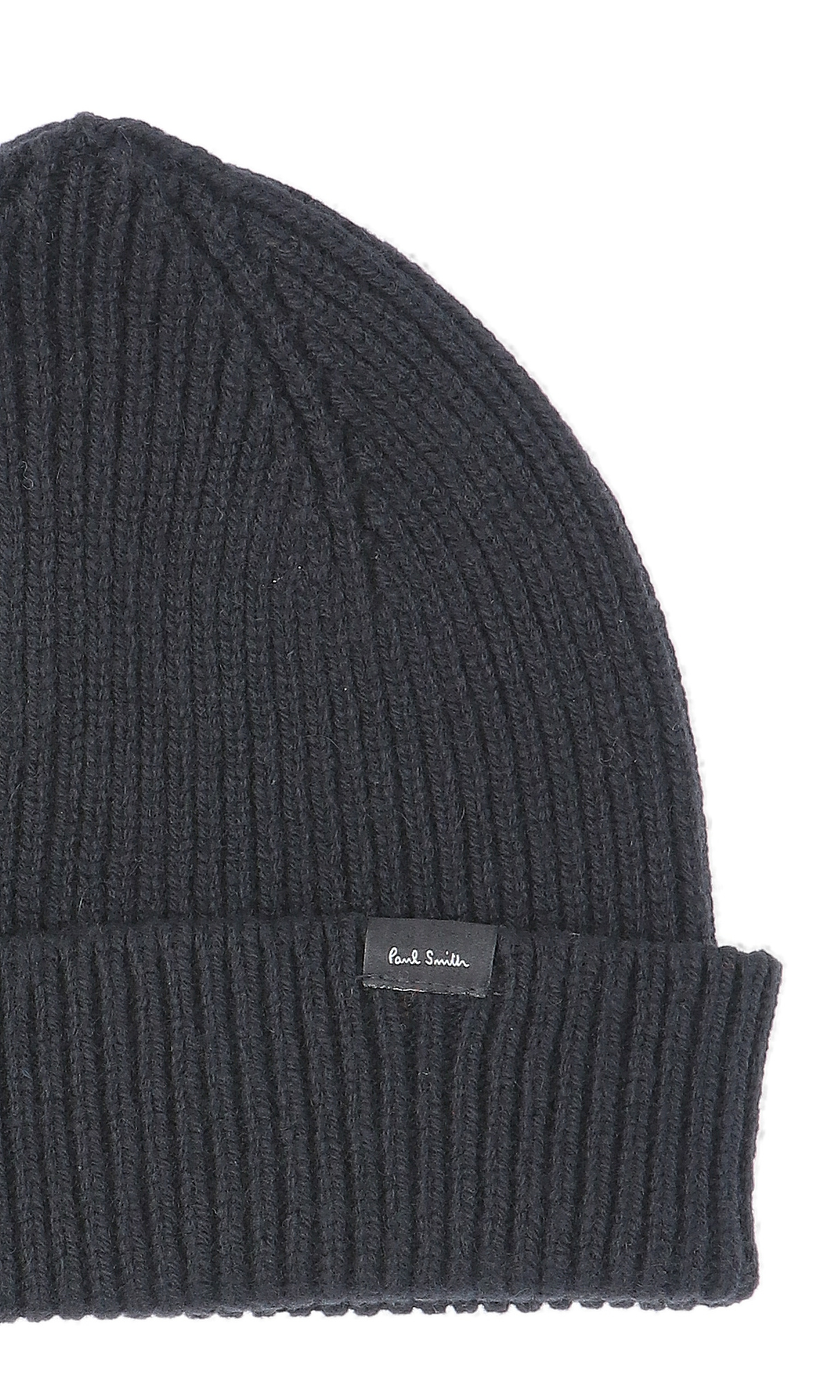 Paul Smith Rib Knit Hat In Black