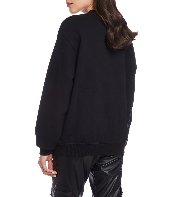 Off-white Swimming Man Crewneck Sweatshirt In Black