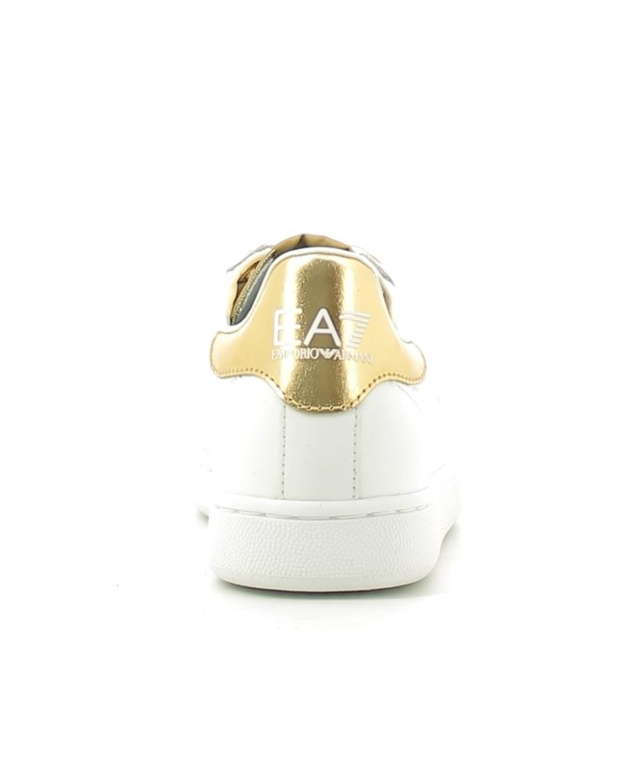 Ea7 Logo Lace Up Casual Sports Shoes In White