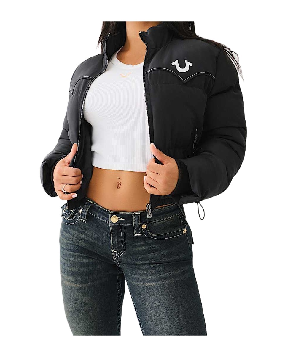 TRUE RELIGION WESTERN ZIP PUFFER JACKET