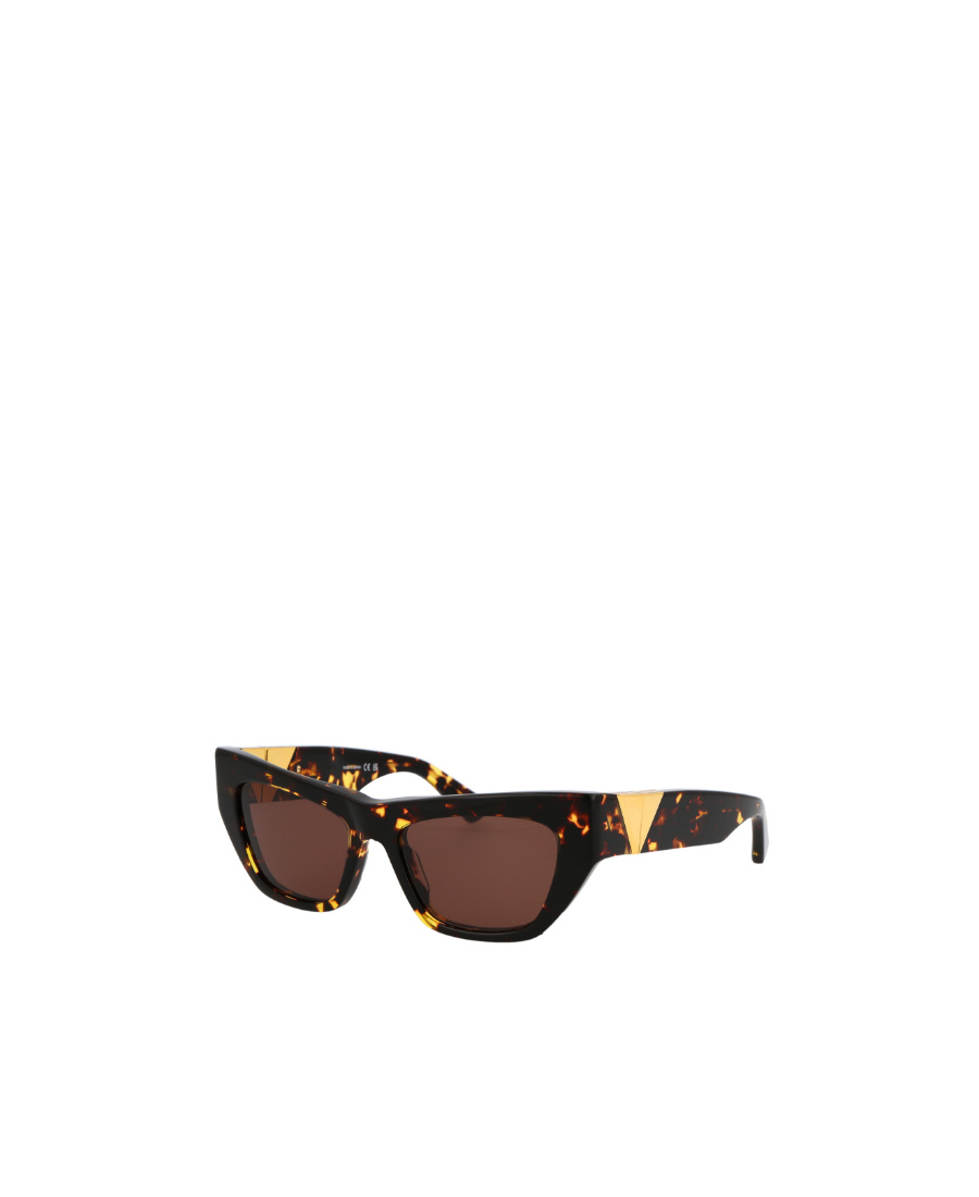Bottega Veneta Chunky Cat-eye Frame Sunglasses In Red