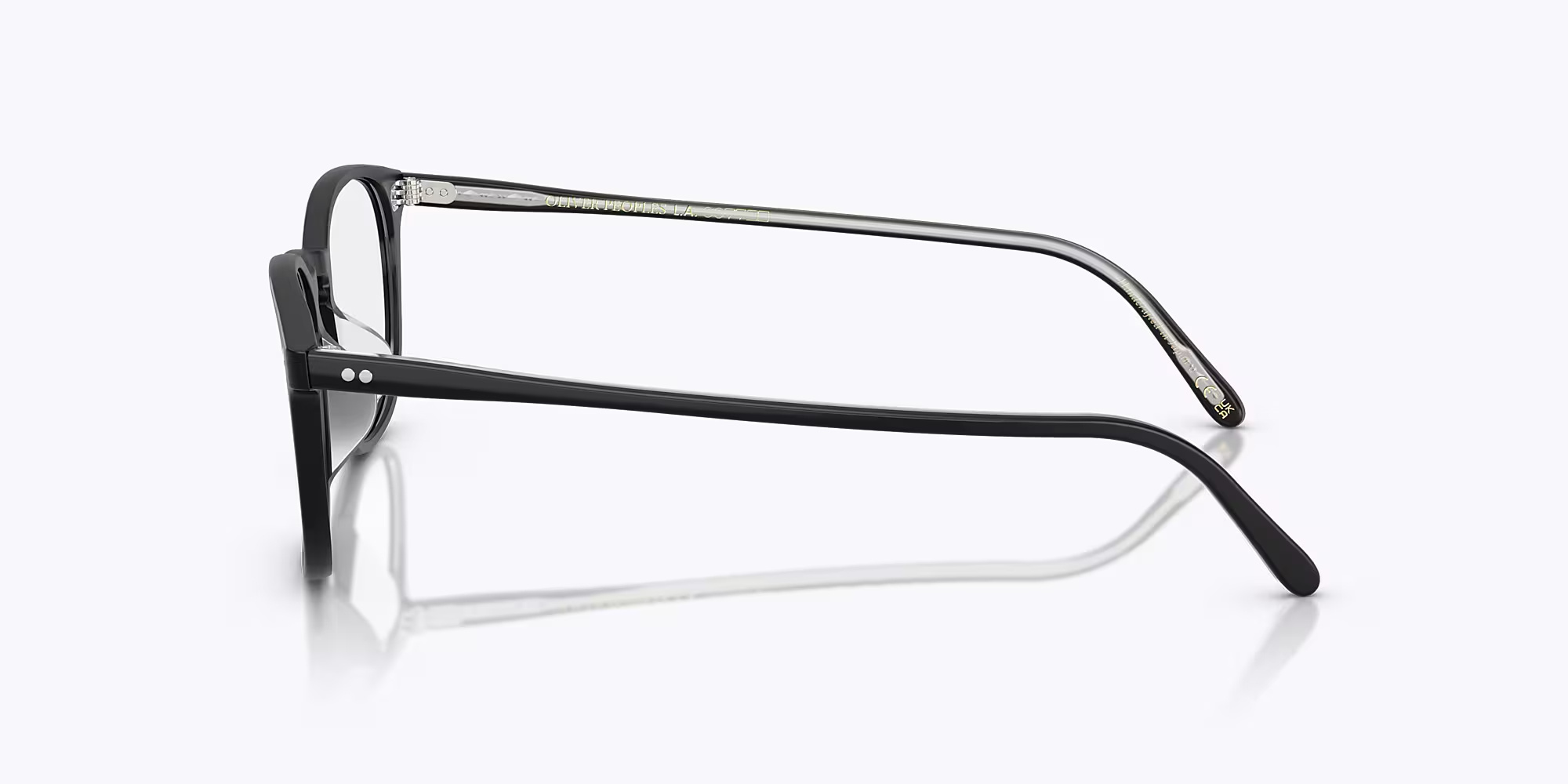 Oliver Peoples Full Frame Plain Mirror In Black
