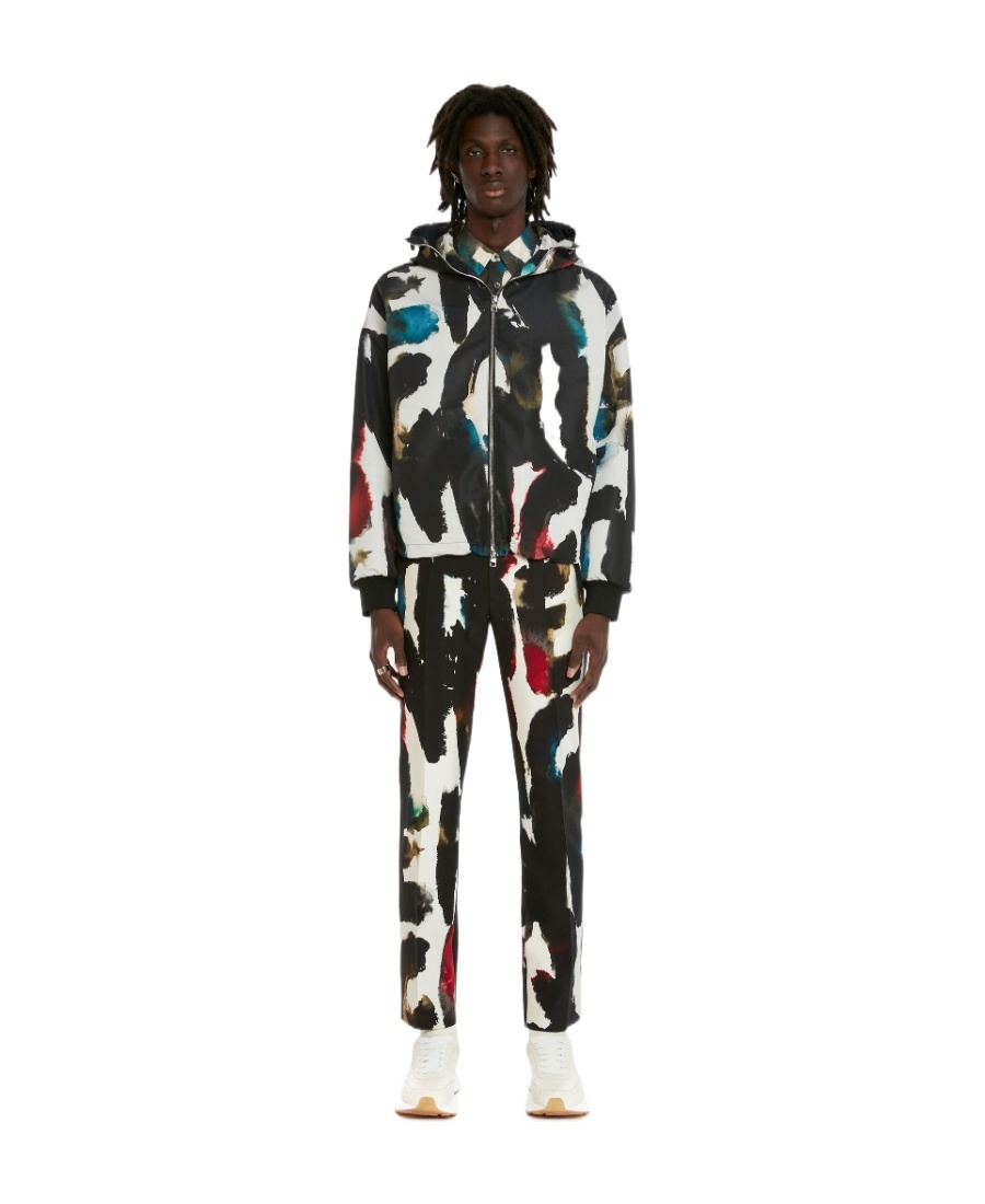 Alexander Mcqueen Alexander Mc Queen Windbreaker Jacket In Black