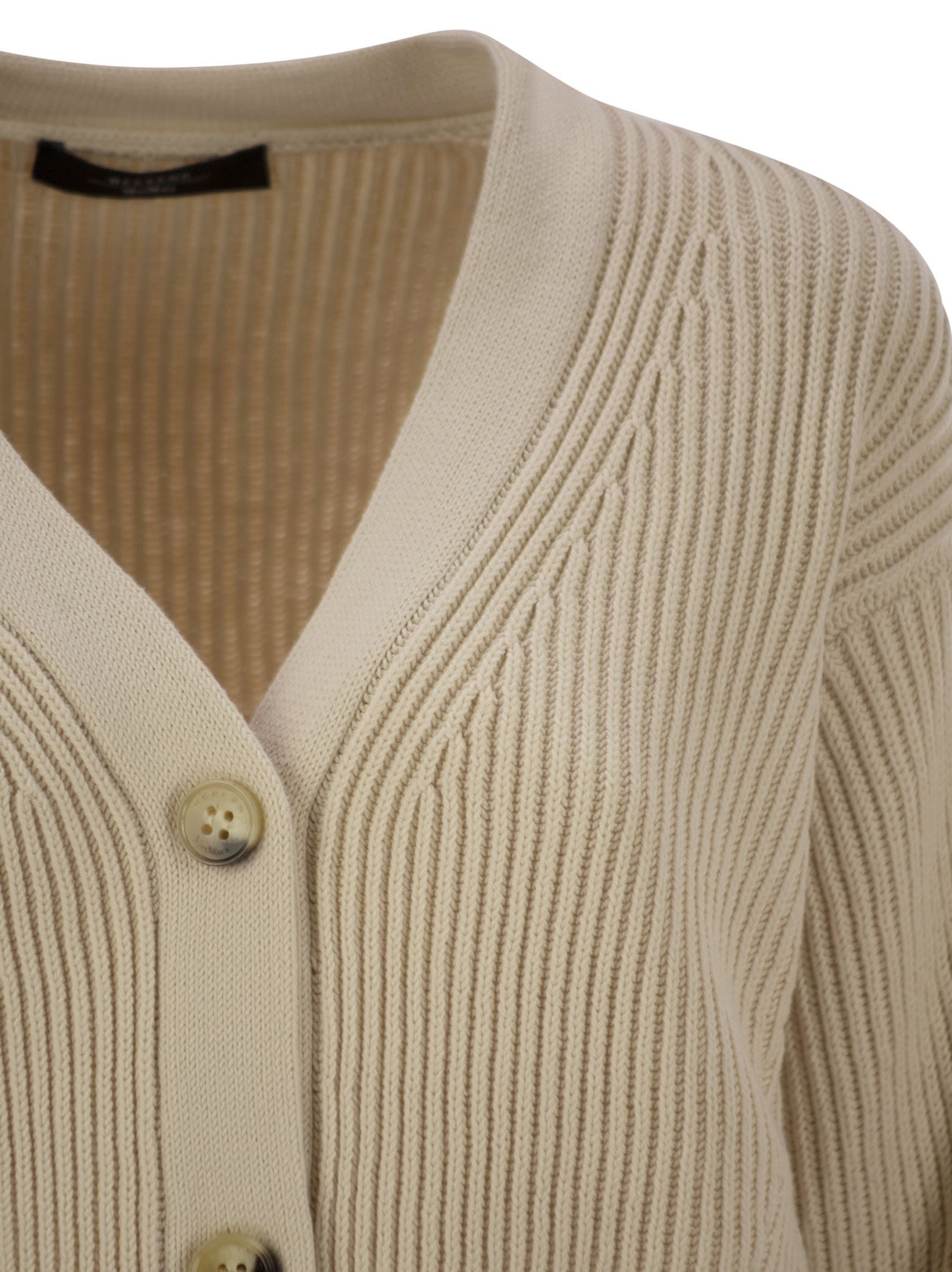 Weekend Max Mara Long-sleeved Sweater In Nude